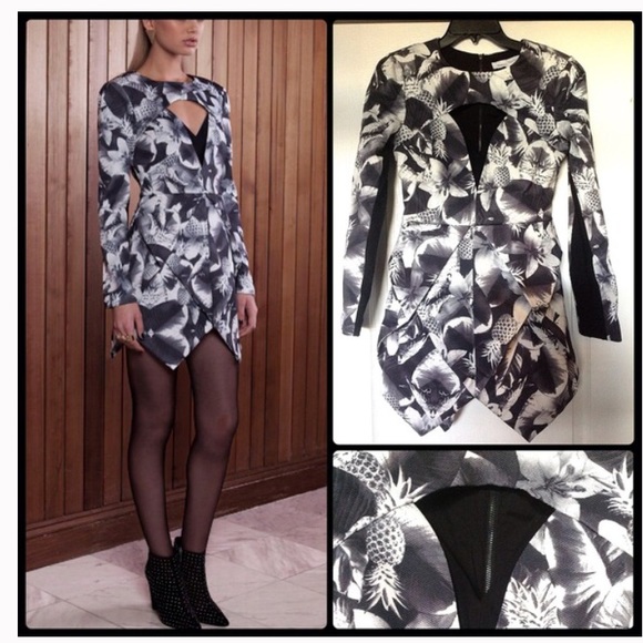 Finders Keepers Last Goodbye Dress printed mini - Picture 1 of 6